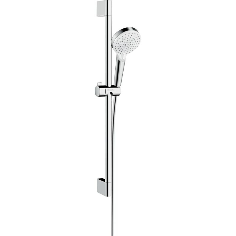 Hansgrohe - Crometta Set de douche Vario avec barre Unica'Croma 65 cm Blanc/Chromé
