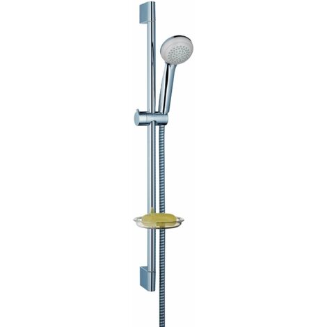 Hansgrohe Unica'E - Asta saliscendi doccia 900 mm, con flessibile doccia,  bianco/cromato 27640400