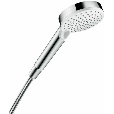Hansgrohe Crometta - Doccetta a mano Vario 100, 2 getti, bianca/cromata 26330400