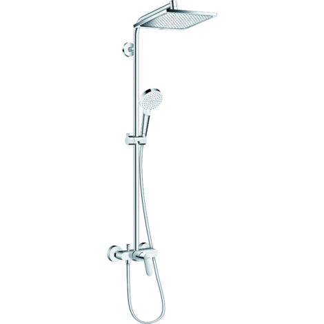 Hansgrohe Crometta - Duschsäule Showerpipe E 240 mit Armatur, verchromt 27284000