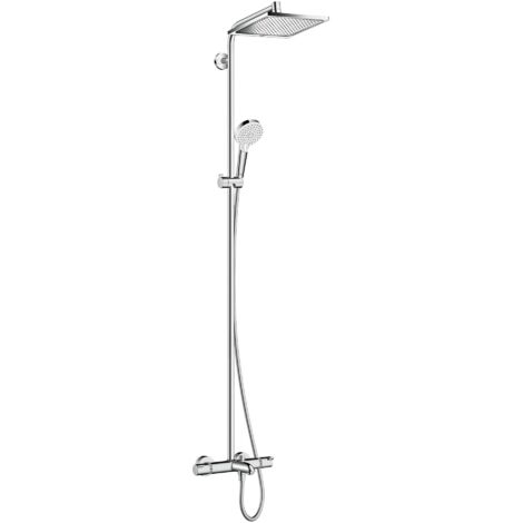hansgrohe Crometta E Colonna doccia 240 1 getto con termostatico vasca, cromo, 27298000