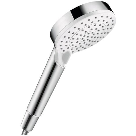 hansgrohe Crometta Handbrause 100mm Vario EcoSmart plus 5,7l/min, Weiß/Chrom