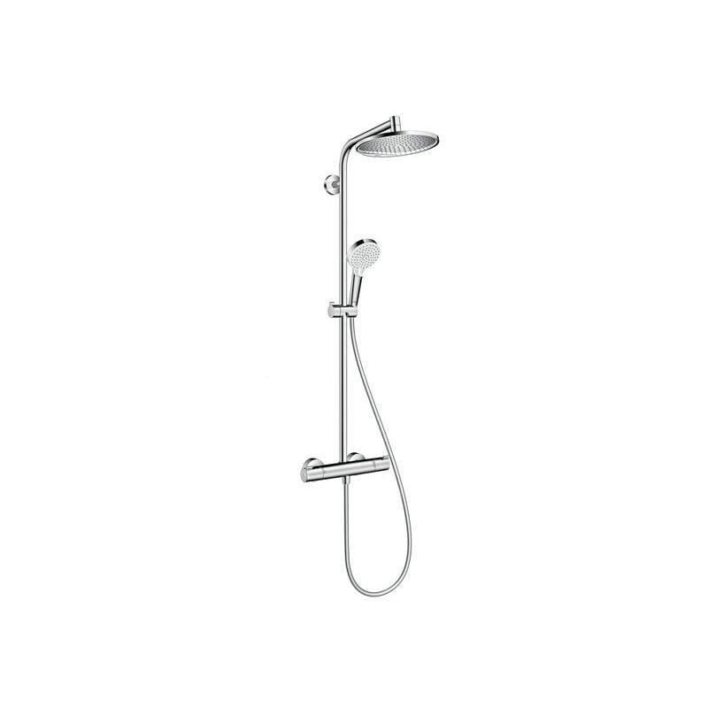 Crometta s 240 Colonne de douche 1 jet, avec Mitigeur thermostatique, Chrome - Hansgrohe