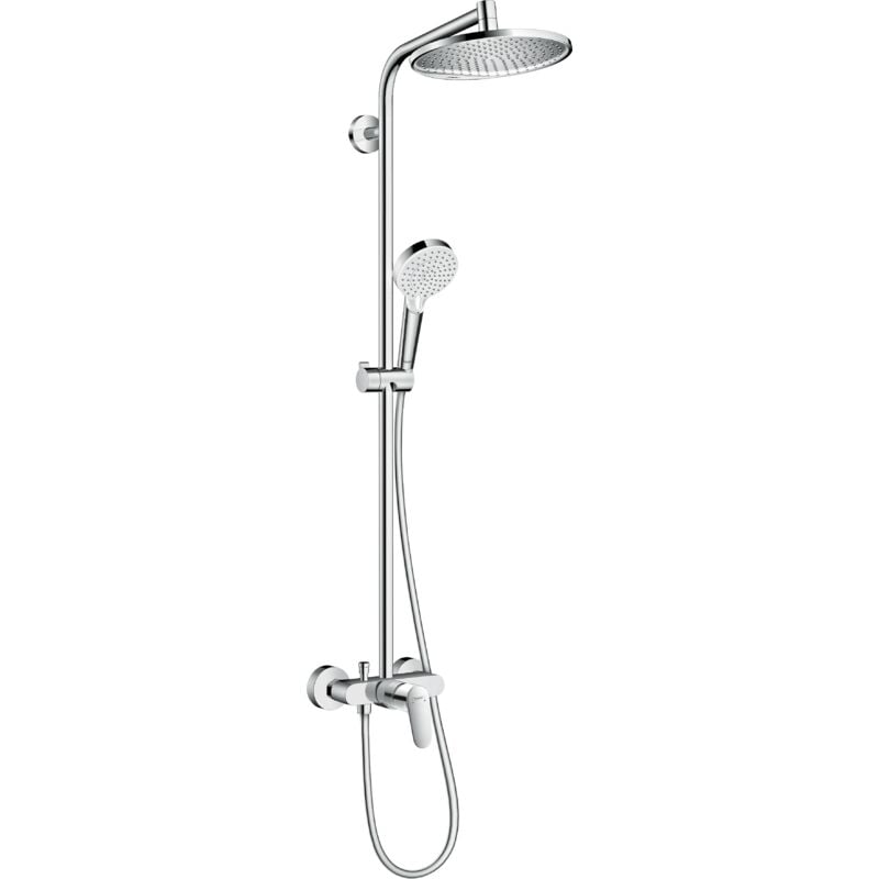 Colonne de douche 240 1jet, mitigeur mécanique chromé Crometta s - Hansgrohe