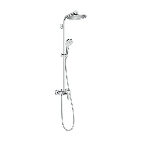 Hansgrohe Crometta S Showerpipe 240 1 jet avec mitigeur monocommande, chromé - 27269000