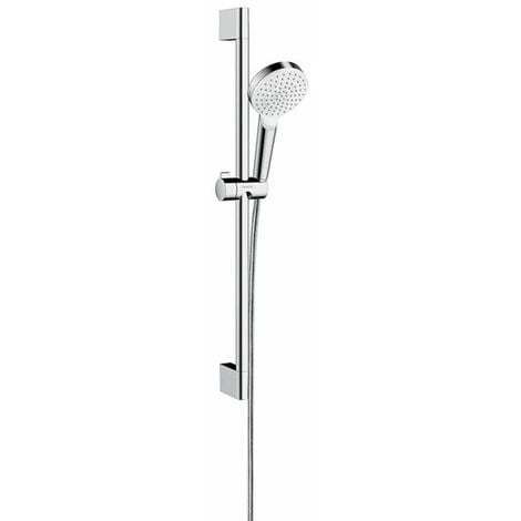 Hansgrohe Crometta - Set de douche, 10 cm, blanc/chrome 26533400