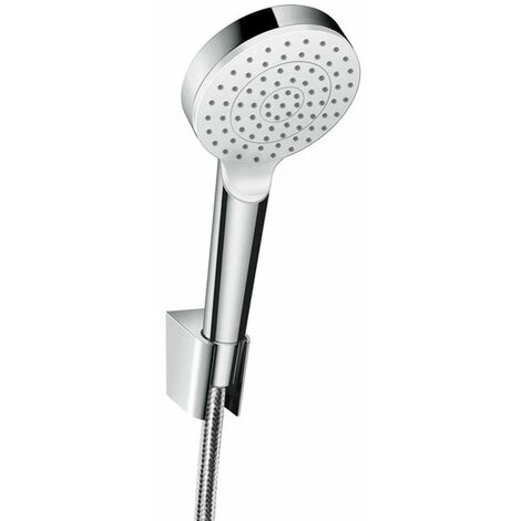 Hansgrohe Unica'E - Asta saliscendi doccia 900 mm, con flessibile doccia,  bianco/cromato 27640400