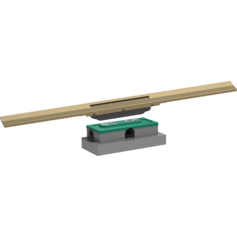 HANSGROHE Desagüe para ducha RainDrain Flex 80 Bronce cepillado + Cuerpo empotrado de baja altura
