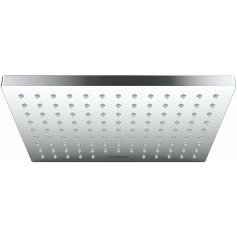 Hansgrohe – Douche de tête 23x17 cm type jet Rain – Débit 12,4 l/min à 3 bars – Technologie QuickClean – 26281000