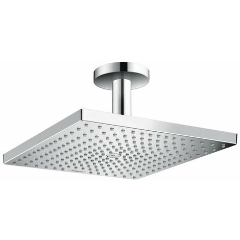 HANSGROHE Douche de tête Raindance E 300 1 jet EcoSmart 9 l min avec raccord au plafond chromé