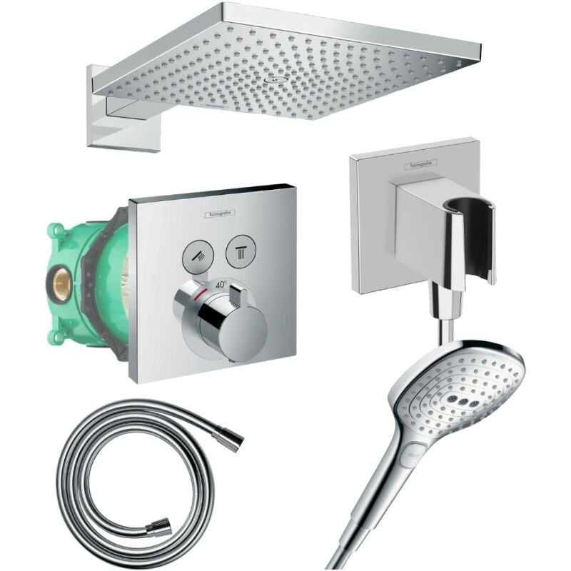 Colonne de douche thermostatique encastrée Hansgrohe Raindance e 300