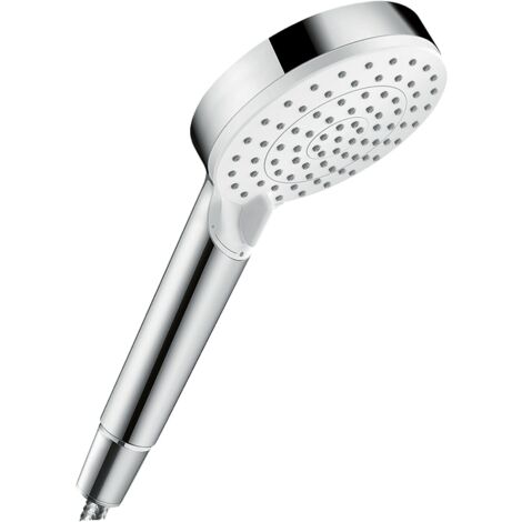 HANSGROHE Douchette à main 100 2 jets Crometta Vario EcoSmart, Blanc/Chromé 26332400