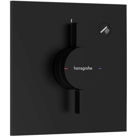 Hansgrohe DuoTurn E - Grifo empotrado de ducha, negro mate 75617670