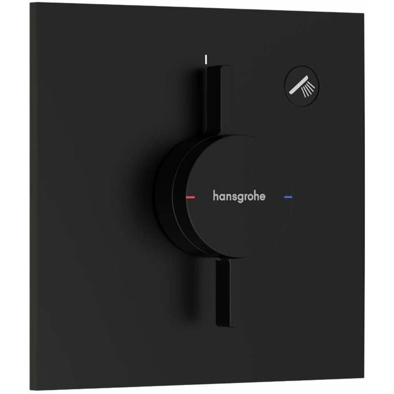 Hansgrohe - DuoTurn e - Mitigeur de douche encastré, noir mat 75617670
