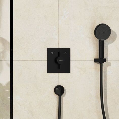 Hansgrohe DuoTurn E - Unterputzarmatur für 2 Verbraucher, schwarz matt 75417670