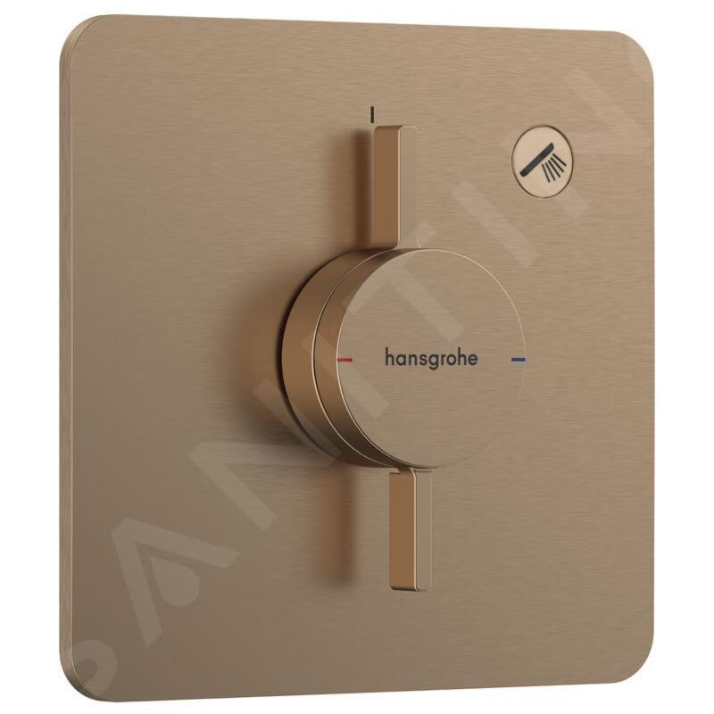 Hansgrohe DuoTurn Q - Mitigeur de douche encastré, bronze brossé 75614140