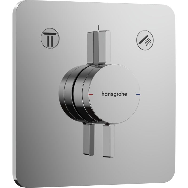 DuoTurn q - Mitigeur encastrable, pour 2 sorties, chrome 75414000 - Hansgrohe
