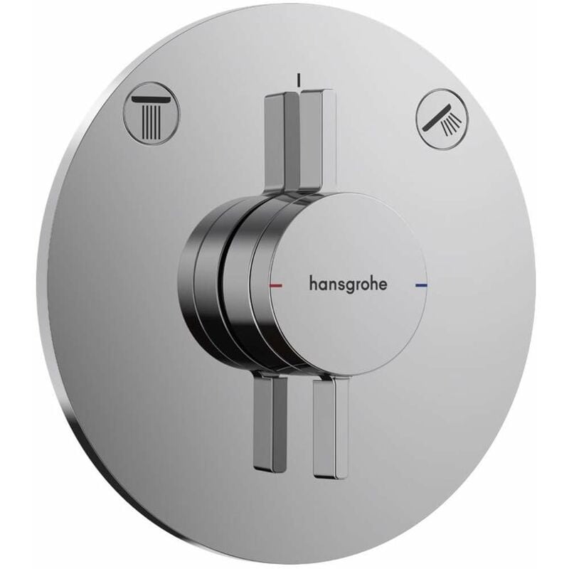 DuoTurn s - Mitigeur encastrable, pour 2 sorties, chrome 75418000 - Hansgrohe