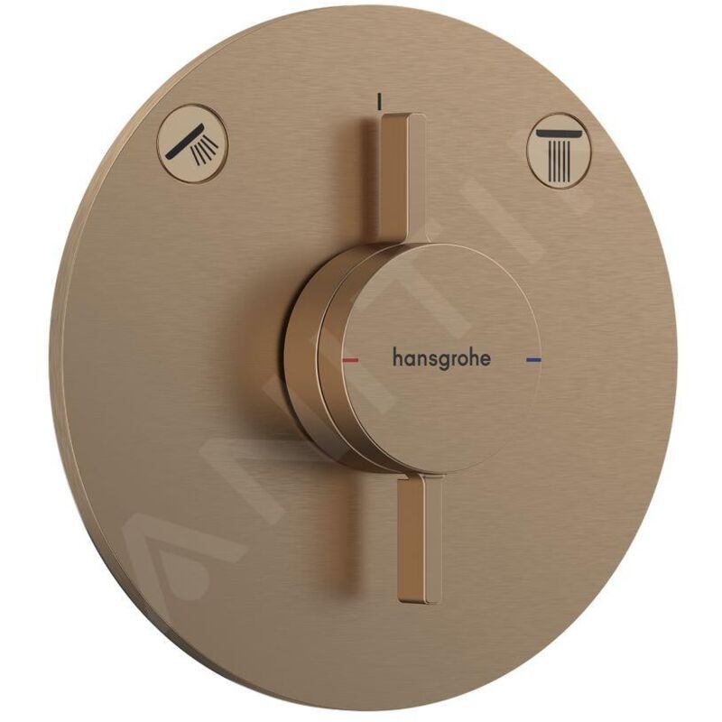 DuoTurn s - Mitigeur encastré, 2 sorties, bronze brossé 75418140 - Hansgrohe