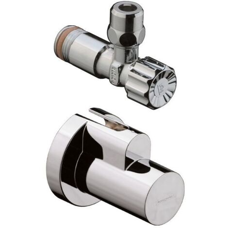 Hansgrohe Eckventile - Eckventil mit Schuber, Nickel gebürstet 13954820