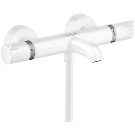 Hansgrohe Ecostat Comfort - Grifo de bañera termostático, blanco mate 13114700