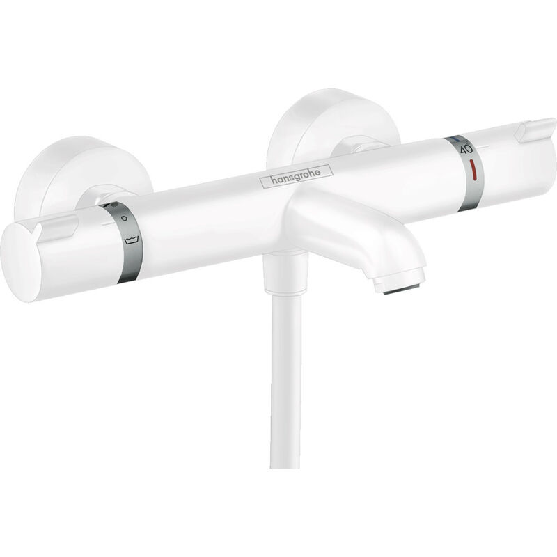 Ecostat Thermostatic bath mixer Comfort for exposed installation, Matt white (13114700) - Hansgrohe