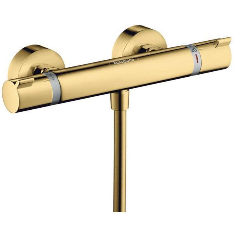 Hansgrohe - Ecostat Comfort - Mitigeur thermostatique de douche, aspect doré poli 13116990