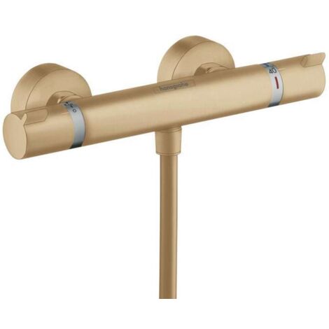 Hansgrohe Ecostat Comfort - Thermostat-Duscharmatur, Bronze gebürstet 13116140