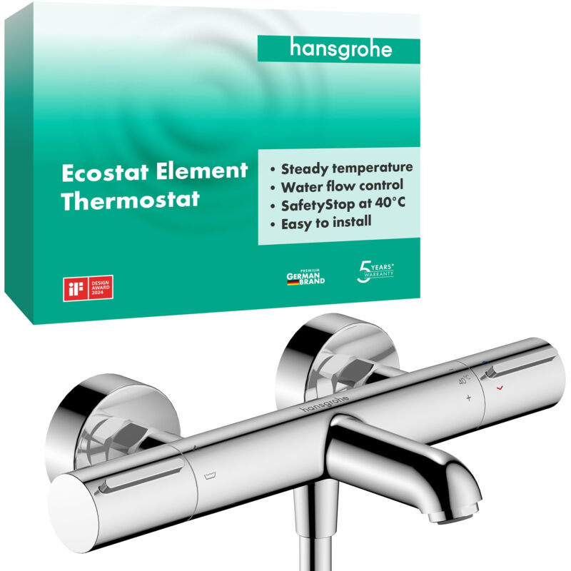 Hansgrohe - mitigeur thermostatique de baignoire, chrome 13347000