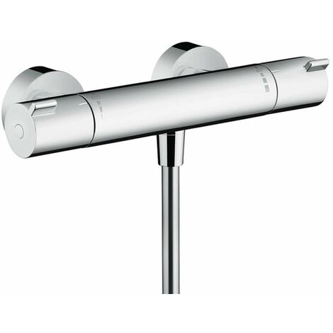 Grohe Precision Flow - Set doccia termostatico a parete, con asta  saliscendi 620 mm, cromo 34841000