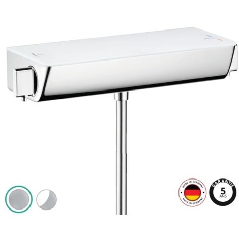 HANSGROHE Ecostat Select mezclador termostático de ducha cromo blanco