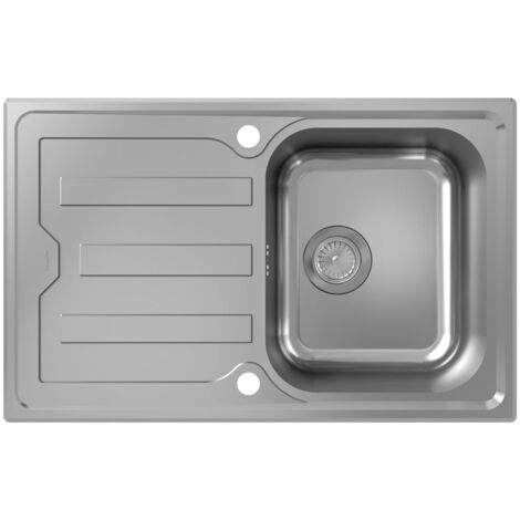 hansgrohe Einbauspüle S44 S440-A342 79342 mit Abtropffläche kurz, automatischer Garnitur, Edelstahl