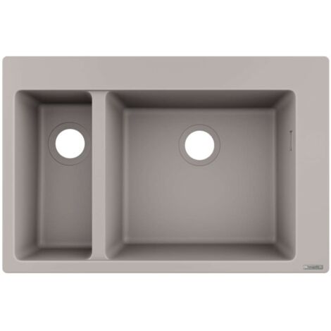 hansgrohe Einbauspüle S51 S510-F635180x450mm, Betongrau