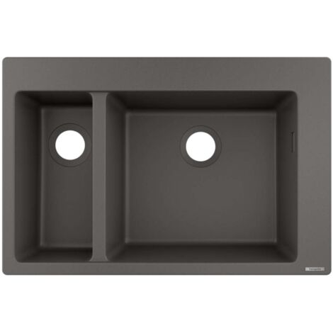 hansgrohe Einbauspüle S51 S510-F635180x450mm, Steingrau