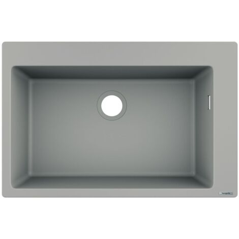 hansgrohe Einbauspüle S51 S510-F660660, Betongrau