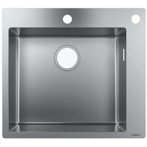 hansgrohe Einbauspüle S71 S712-F450450, Edelstahl