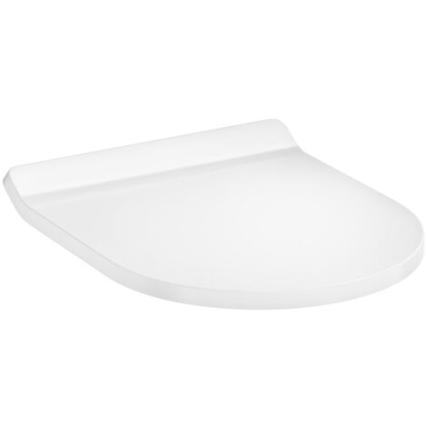 hansgrohe EluPura S WC-Sitz mit SoftClose und QuickRelease, Slim, Weiß