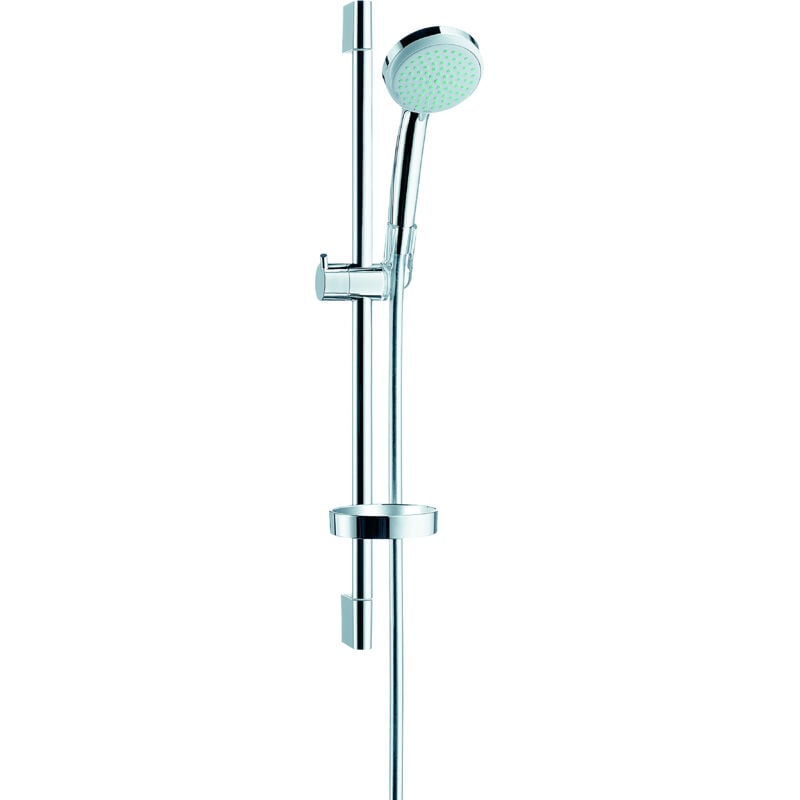 Hansgrohe - Set de douche Vario EcoSmart avec barre Unica'C 65 cm et porte-savon chromé Croma 100