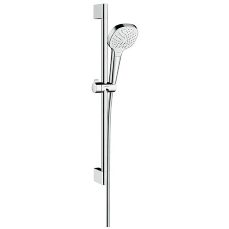 HANSGROHE Ensemble de douche Croma Select E 110 Vario EcoSmart / Unica'Croma 0,65 m blanc/chrome