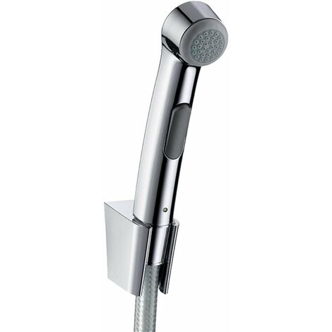 HANSGROHE Ensemble douchette WC bidette avec flexible de douche 125 cm et support Chromé