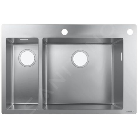 Hansgrohe Éviers - Évier à encastrer S712-F655, inox 43310800