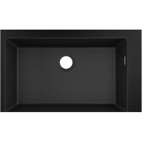 Hansgrohe Éviers - Evier encastré granit S510-F660, graphite noir 43313170