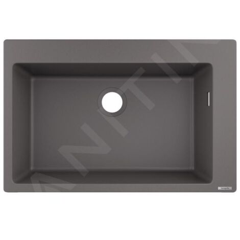 Hansgrohe Éviers - Evier encastré granit S510-F660, pierre grise 43313290
