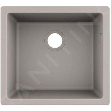 Hansgrohe Éviers - Evier encastré granit S510-U450, béton gris 43431380