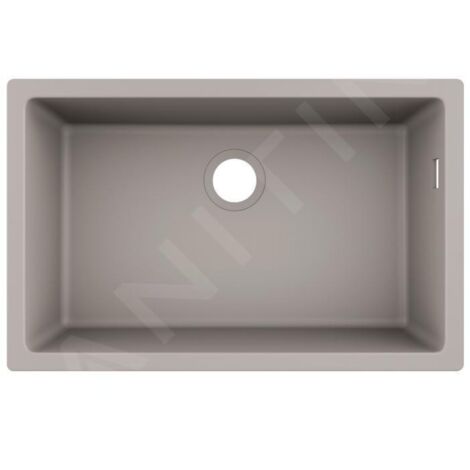 Hansgrohe Éviers - Evier encastré granit S510-U660, béton gris 43432380