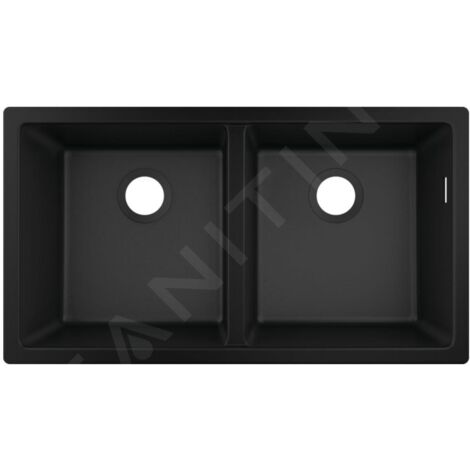 Hansgrohe Éviers - Evier encastré granit S510-U770, graphite noir 43434170