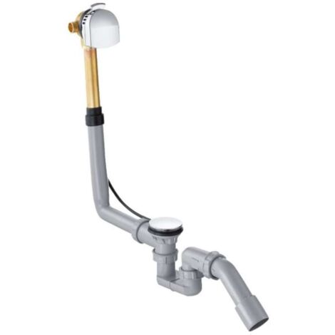 Hansgrohe Exafill - Juego de desagüe y rebosadero, cromo 58123000