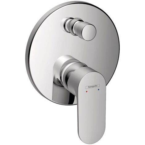 hansgrohe Fertigmontageset Rebris S UP-WA.-EHM, 2 Verb, m i Sich.Kombi, chr