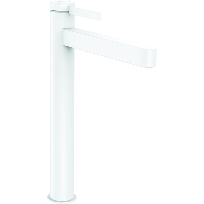 Finoris - Waschtischeinhebelmischer 260, Mit Ablaufgarnitur Push-open, Weiß Matt 76070700 - Hansgrohe