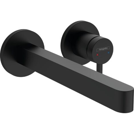 Hansgrohe Finoris - Miscelatore ad incasso per lavabo, montaggio a 2 fori, EcoSmart, nero opaco 76050670